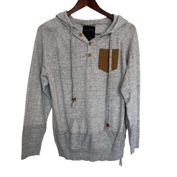 DJAB Gray Hoodie with Brown Accents size large - Picture 1 of 6